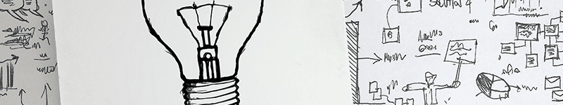 solution and idea lightbulb illustration