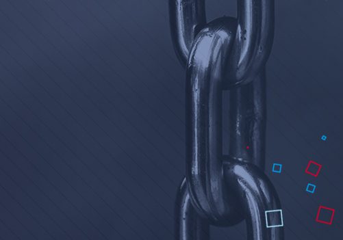 secure chain close-up