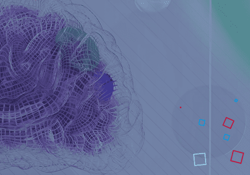 abstract ai purple brain with ingenious med branding