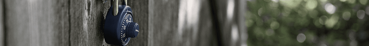 security lock on door