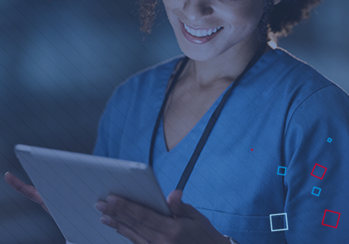 A doctor using charge capture software